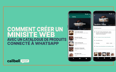 Comment créer un micro-site web avec un catalogue de produits connecté à WhatsApp?