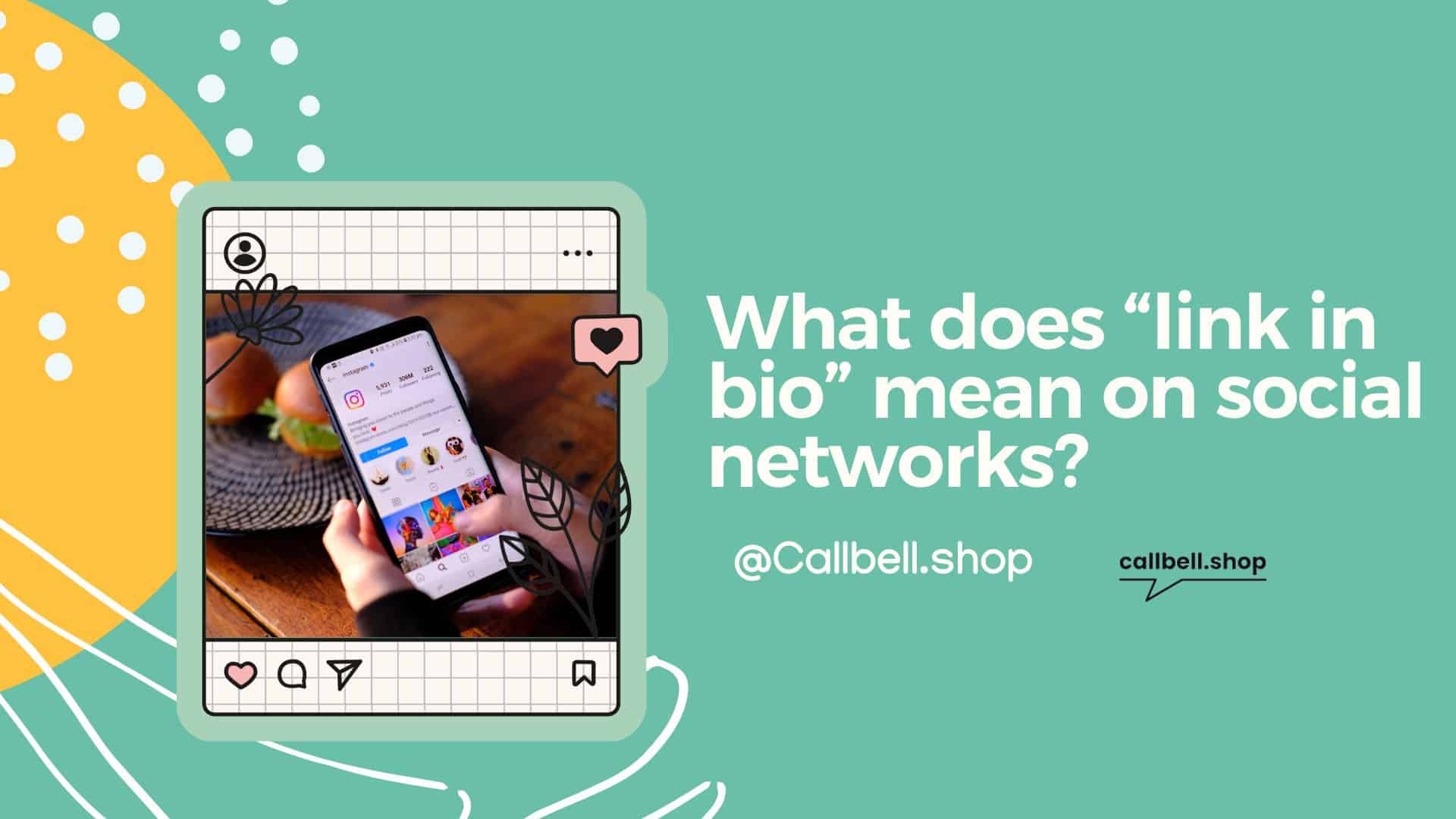 ¿Qué significa “link en bío” en las redes sociales? Callbell Shop